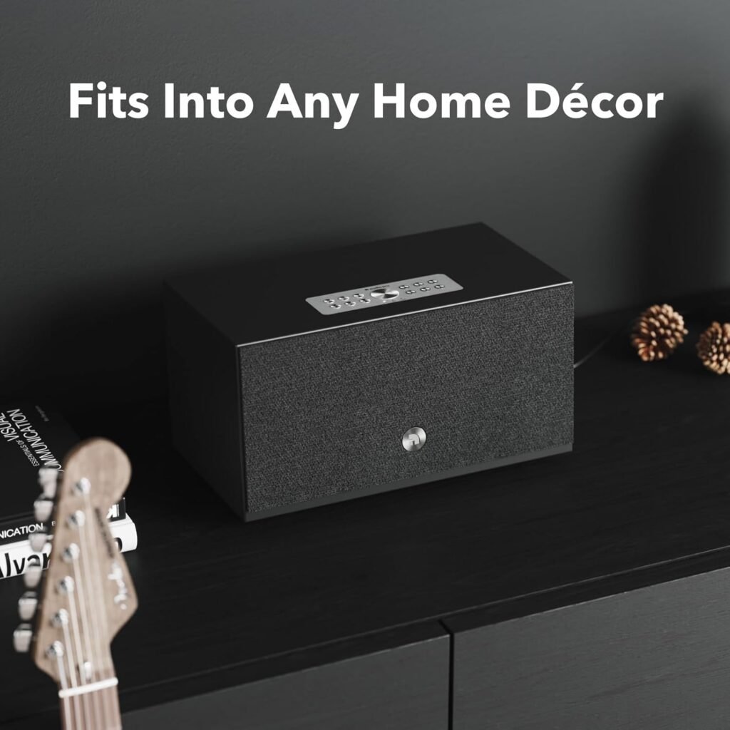 Audio Pro C10 MKII Wireless Speaker, WiiM Edition | High-Fidelity Sound, Multi-Room, Bluetooth, Wi-Fi | Compatible with AirPlay 2, Google Cast, Siri, WiiM Home App, Stream Spotify, TIDAL  More, Black