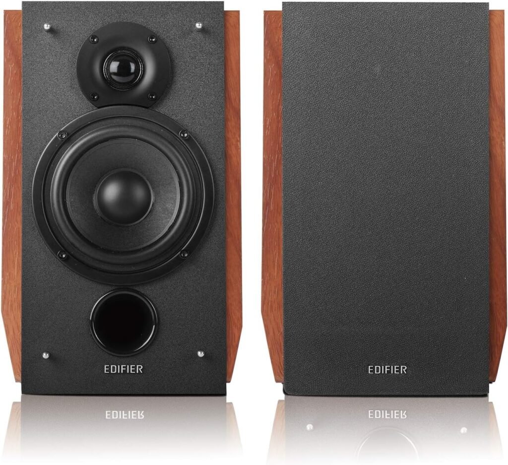 Edifier R1700BTs Active Bluetooth Bookshelf Speakers - 2.0 Wireless Near Field Studio Monitor Speaker - 66w RMS with Subwoofer Line Out