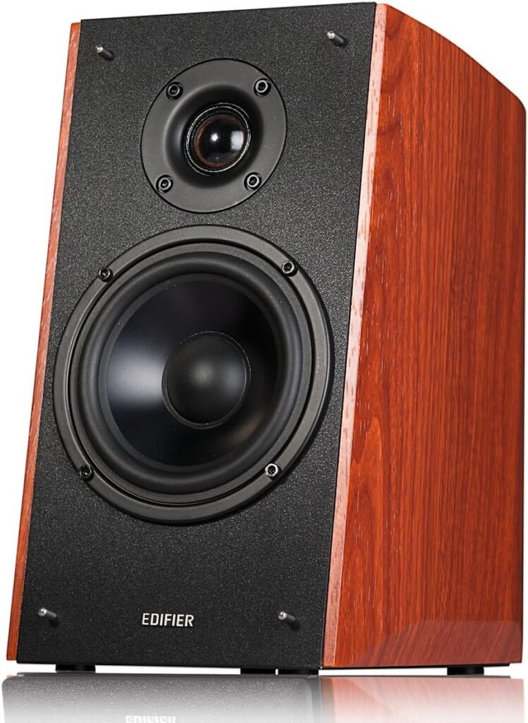 Edifier R2000DB Powered Bluetooth Bookshelf Speakers - Near-Field Studio Monitors 120W RMS Sound Monitor with Optical Input 5 Large Woofer - Wood