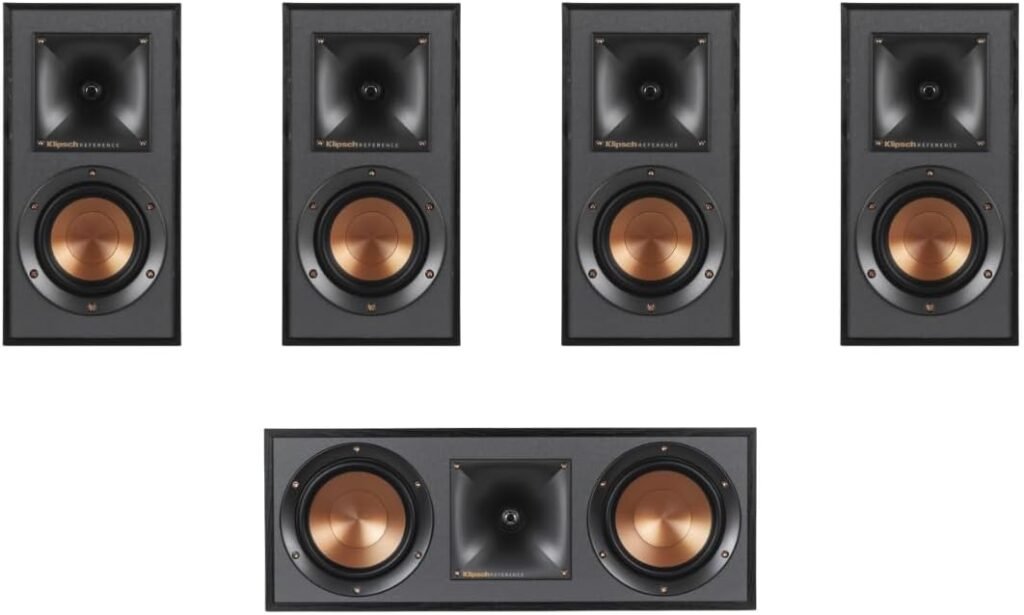 Klipsch R-41M Reference Bookshelf Speakers (Pair), Black