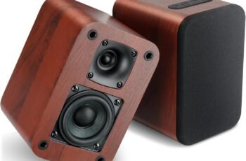 RIOWOIS Powered Bluetooth Bookshelf Speakers review