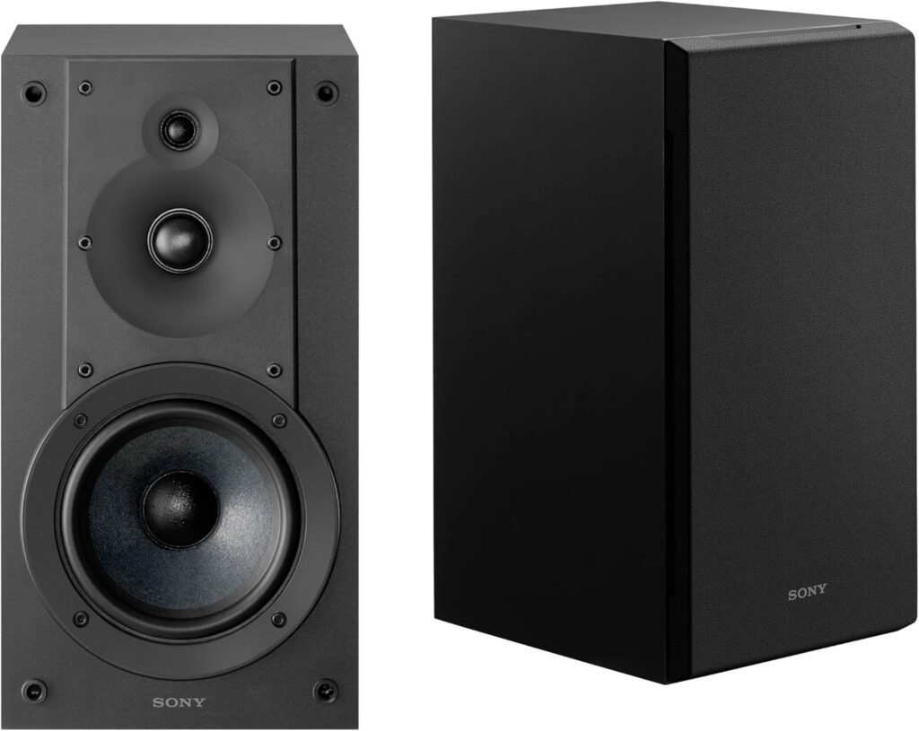 Sony CS Speakers, SS-CS5M2 3-Way 3-Driver Hi-res Bookshelf Speakers (Pair), 2025 Model,Black Sony CS Speakers, SS-CS5M2 3-Way 3-Driver Hi-res Bookshelf Speakers (Pair), 2025 Model,Black