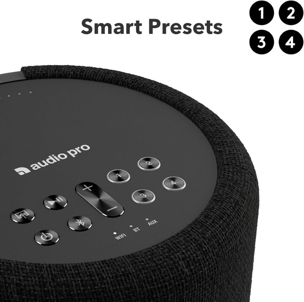 Audio Pro A10 MKII Wireless Multiroom Speaker, WiiM Edition | High Fidelity, Bluetooth, WiFi | Compatible with AirPlay 2, Google Cast, Siri, WiiM Home App, Stream Spotify, Tidal More, Black Audio Pro A10 MKII Wireless Multiroom Speaker, WiiM Edition | High Fidelity, Bluetooth, WiFi | Compatible with AirPlay 2, Google Cast, Siri, WiiM Home App, Stream Spotify, Tidal More, Black