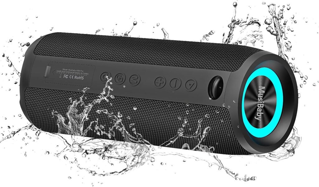 Bluetooth Speaker,MusiBaby M88 Speakers,Dual Pairing, Bluetooth 5.3,Loud Stereo Sound,Booming Bass,30H Playtime for Home Outdoor Party,Beach,Portable Speaker,Gifts(Black) Bluetooth Speaker,MusiBaby M88 Speakers,Dual Pairing, Bluetooth 5.3,Loud Stereo Sound,Booming Bass,30H Playtime for Home Outdoor Party,Beach,Portable Speaker,Gifts(Black)