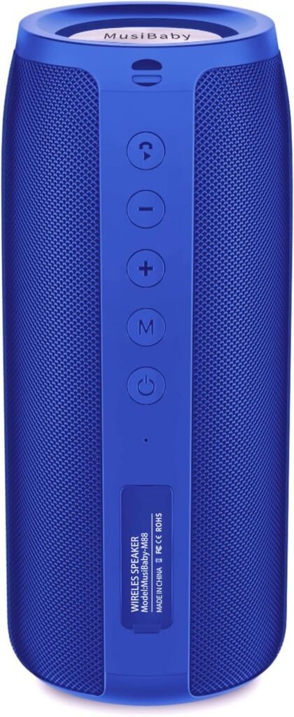 Bluetooth Speaker,MusiBaby M88 Speakers,Dual Pairing, Bluetooth 5.3,Loud Stereo Sound,Booming Bass,30H Playtime for Home Outdoor Party,Beach,Portable Speaker,Gifts(Black) Bluetooth Speaker,MusiBaby M88 Speakers,Dual Pairing, Bluetooth 5.3,Loud Stereo Sound,Booming Bass,30H Playtime for Home Outdoor Party,Beach,Portable Speaker,Gifts(Black)