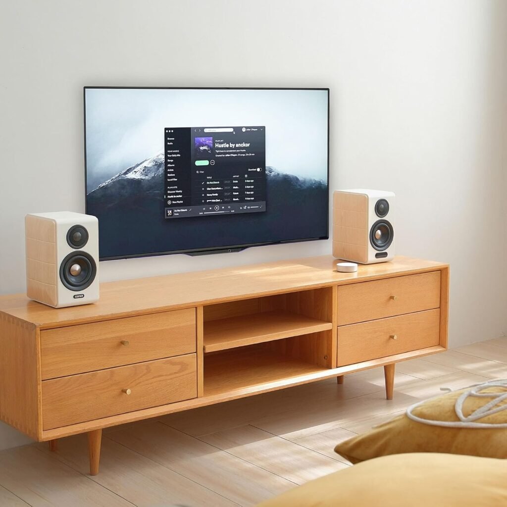 Edifier S880DB MKII Active Bookshelf Speakers,2.0Computer Hi-Fi Speaker System,88W RMS Hi-Res Audio with LDAC Bluetooth USB-C Optical Coaxial RCA Input Subwoofer Output for Record Player TV,Pair-White Edifier S880DB MKII Active Bookshelf Speakers,2.0Computer Hi-Fi Speaker System,88W RMS Hi-Res Audio with LDAC Bluetooth USB-C Optical Coaxial RCA Input Subwoofer Output for Record Player TV,Pair-White