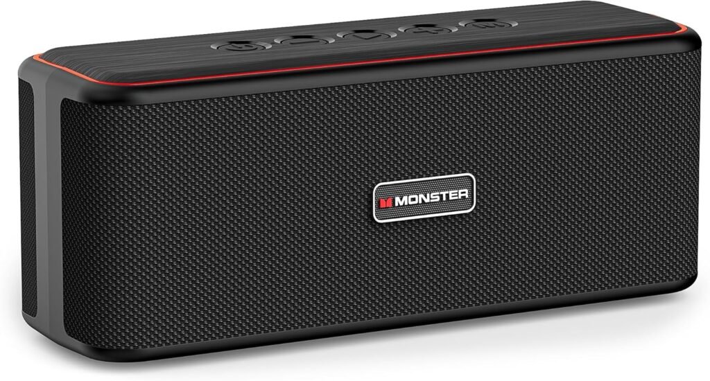 Monster Shock Plus Portable Bluetooth Speaker, Bluetooth 6.0 Speaker,30W Dual Speaker, Deep Bass,15H Playtime, Support AUX/TF Card,IPX6 Waterproof, TWS pairing for Outdoor/Home/Party/Travel,Gift Ideas Monster Shock Plus Portable Bluetooth Speaker, Bluetooth 6.0 Speaker,30W Dual Speaker, Deep Bass,15H Playtime, Support AUX/TF Card,IPX6 Waterproof, TWS pairing for Outdoor/Home/Party/Travel,Gift Ideas