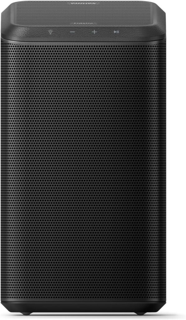 PHILIPS Fidelio TAFS1 Bluetooth Speaker System - 60 W RMS - Alexa, Google Assistant, Siri Supported - Black