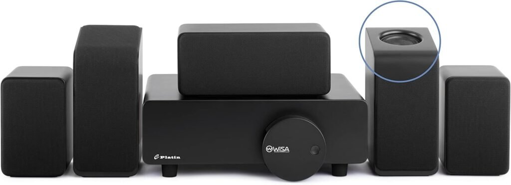 Platin Monaco 5.1.2 Home Theater System - Wireless Surround Sound System Upward Firing Speakers - THX Tuned WiSA Certified Platin Monaco 5.1.2 Home Theater System - Wireless Surround Sound System Upward Firing Speakers - THX Tuned WiSA Certified