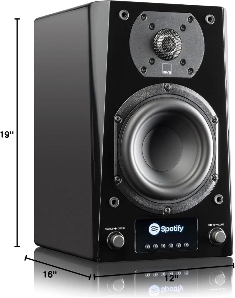 SVS Prime Wireless Pro Powered Speaker System with Chromecast and Airplay 2 - Pair (Piano Gloss Black)