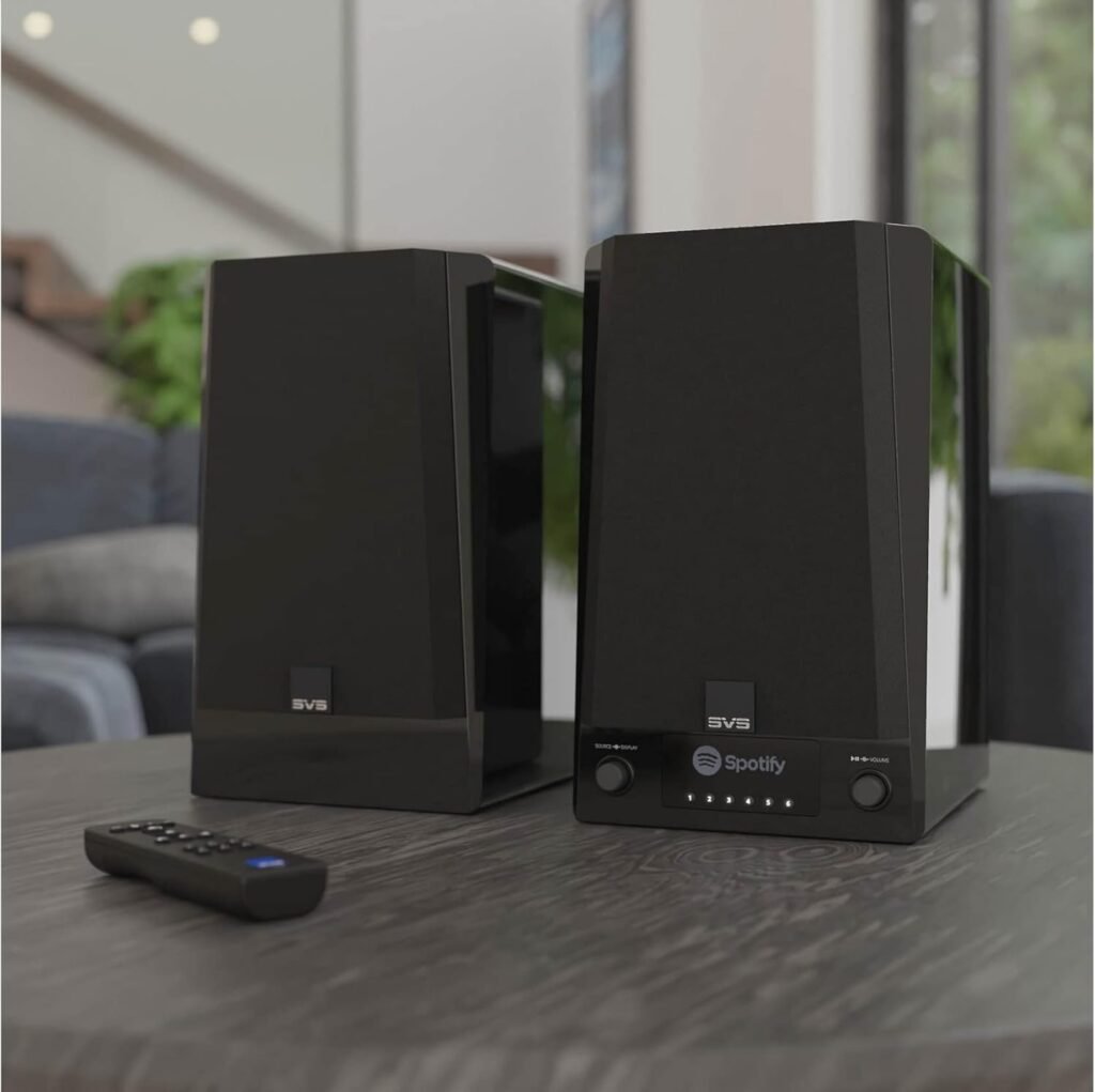 SVS Prime Wireless Pro Powered Speaker System with Chromecast and Airplay 2 - Pair (Piano Gloss Black)