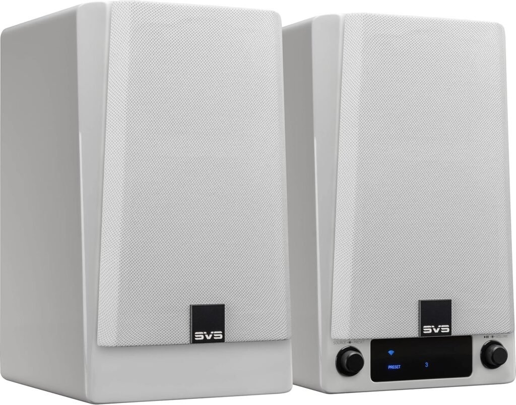 SVS Prime Wireless Pro Powered Speaker System with Chromecast and Airplay 2 - Pair (Piano Gloss Black)