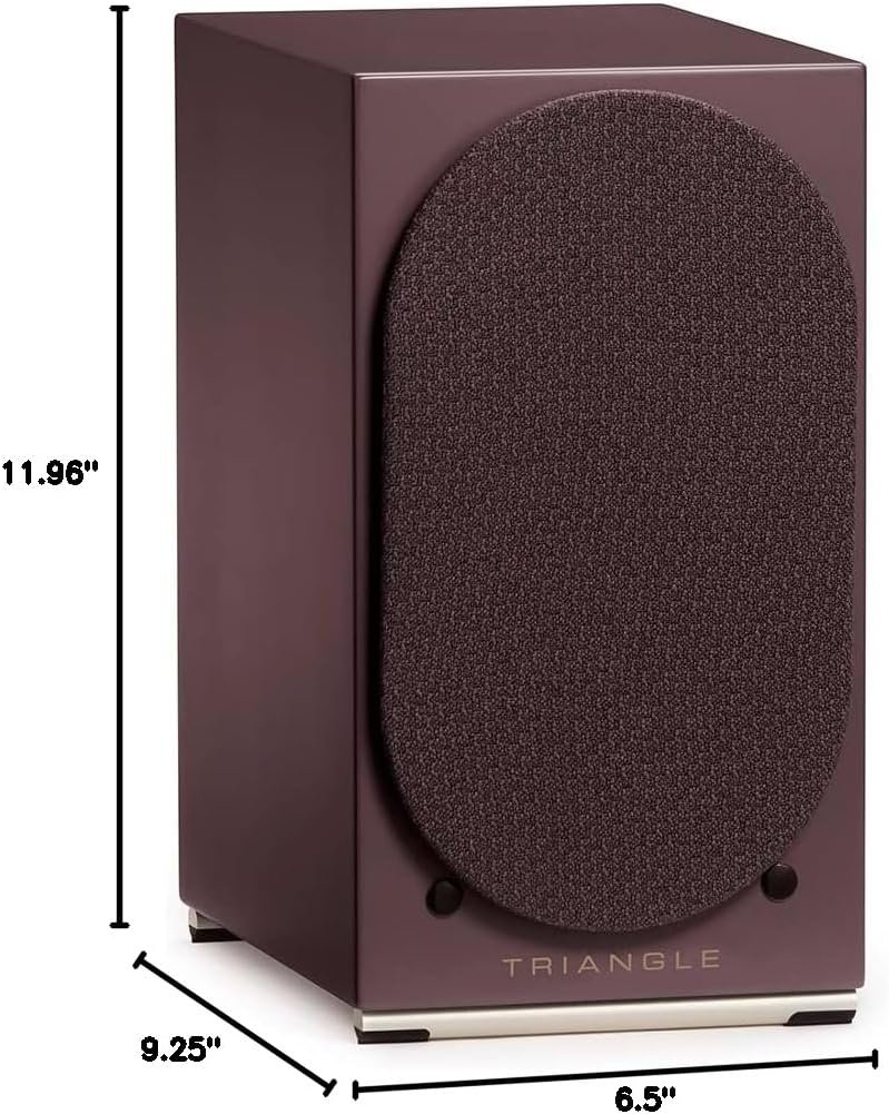 triangle - AIO Twin - Wi-Fi Bluetooth Active Bookshelf Speakers with 2x50W Amplifier - HD Audio - Phono/Turntable + Optical TV Inputs - 165 x 304 x 235 mm - Purple (Pair) triangle - AIO Twin - Wi-Fi Bluetooth Active Bookshelf Speakers with 2x50W Amplifier - HD Audio - Phono/Turntable + Optical TV Inputs - 165 x 304 x 235 mm - Purple (Pair)