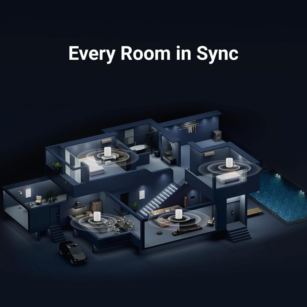 WiiM Sound Lite Smart Speaker, Hi‑Res 24‑bit/192 kHz, AI RoomFit™ Room Correction, 100W Peak, Wi‑Fi 6E/Bluetooth 5.3, Multi‑Room  Stereo Pairing, Black