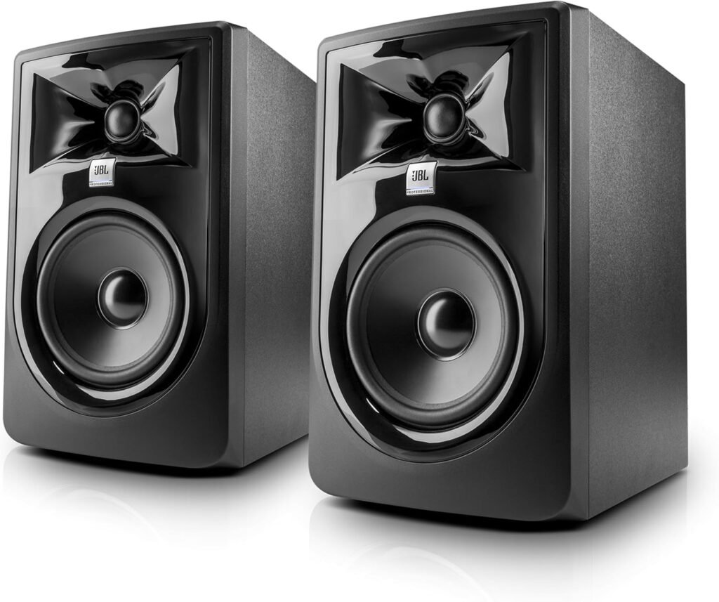 (2) JBL 305P MkII 5 2-Way Active Powered Studio Reference Monitors Speakers