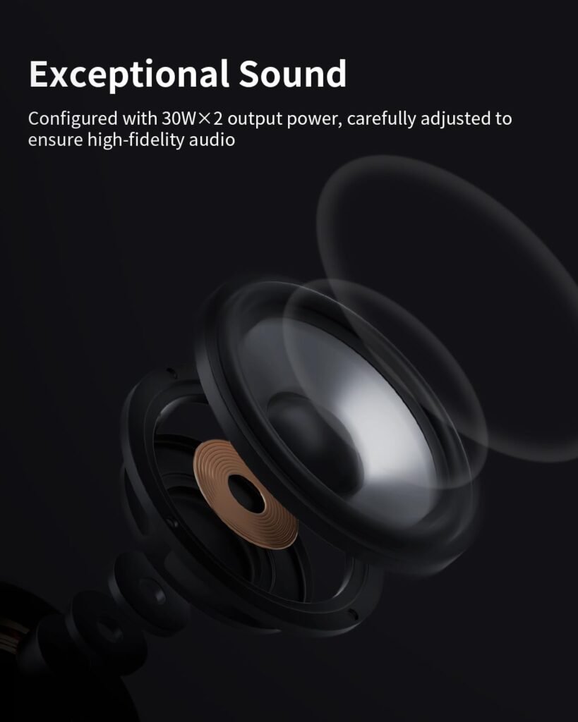 ANGELS HORN Powered Bluetooth Bookshelf Speakers for Turntable, 60W RMS Active Stereo Speakers, 4 Woofer + 1 Silk Dome Tweeter, Bluetooth 5.2, RCA/AUX Input, Remote Control, Record Player Speakers ANGELS HORN Powered Bluetooth Bookshelf Speakers for Turntable, 60W RMS Active Stereo Speakers, 4 Woofer + 1 Silk Dome Tweeter, Bluetooth 5.2, RCA/AUX Input, Remote Control, Record Player Speakers