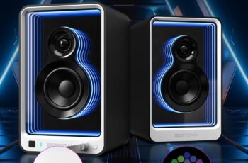 BESTISAN 50W*2 Active Bookshelf Speakers review