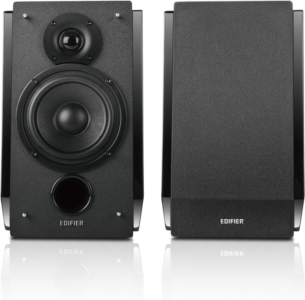 Edifier R1850DB Active Bookshelf Speakers with Bluetooth and Optical Input - 2.0 Studio Monitor Speaker - Built-in Amplifier with Subwoofer Line Out