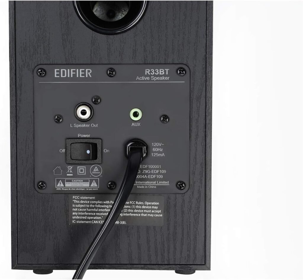 Edifier R33BT Active Bluetooth Computer Speakers - 2.0 Bookshelf Speaker - Powered Studio Monitor, Black - Pair Edifier R33BT Active Bluetooth Computer Speakers - 2.0 Bookshelf Speaker - Powered Studio Monitor, Black - Pair