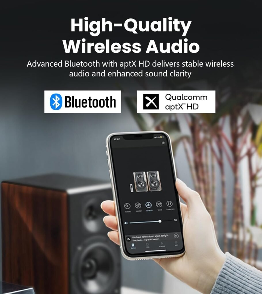 Edifier S3000MKII Audiophile Speakers, Hi-Res 2.0 Powered Bookshelf Speakers with 256W RMS, aptX HD Bluetooth, 5.8GHz Wireless, Planar Magnetic Tweeter - for Turntable, Home Audio