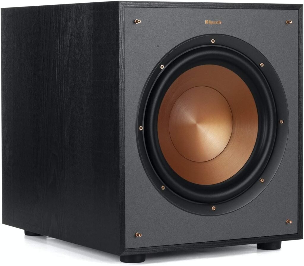 Klipsch R-100SW 10 Subwoofer, Incredibly Deep Bass and an All-digital Amplifier,14 5 x 12 5 x 16 4