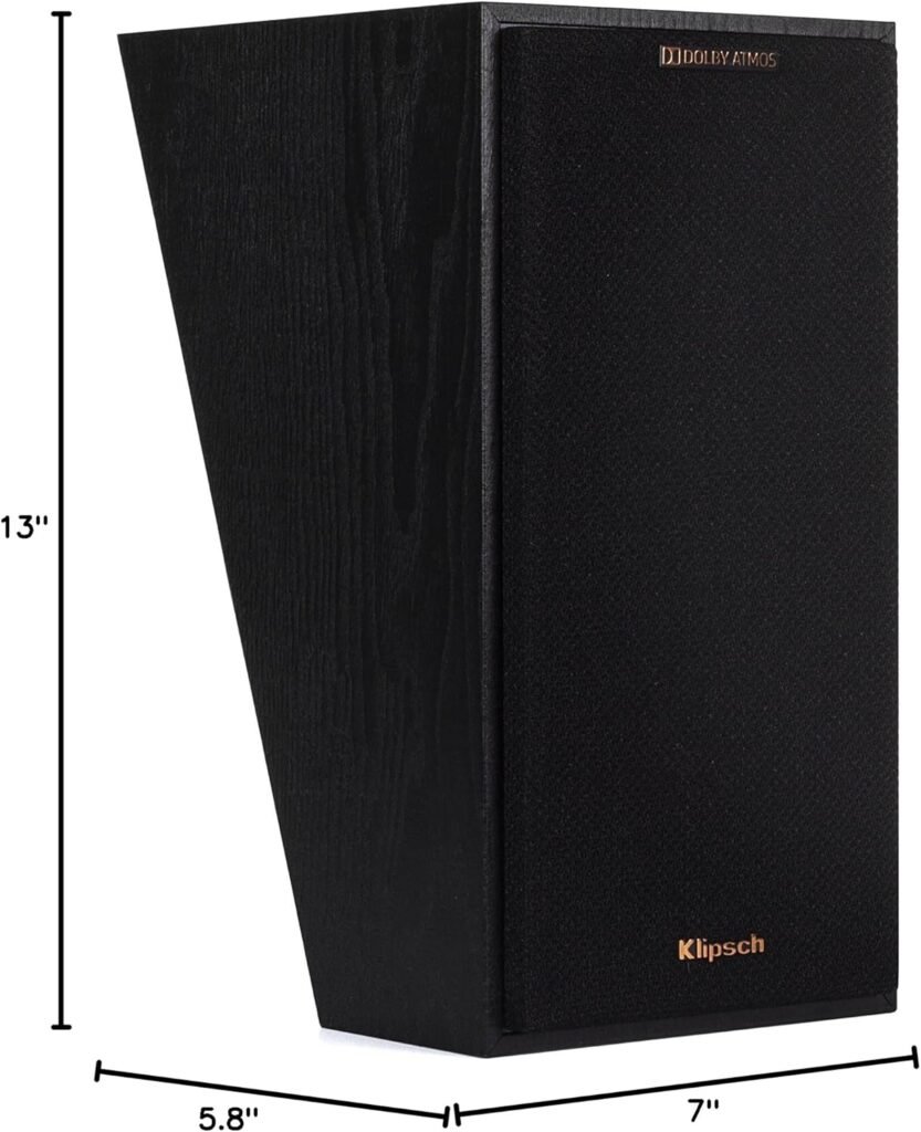 Klipsch R-41SA Powerful Detailed Home Speaker Set of 2 Black