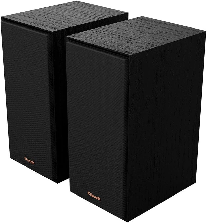 Klipsch Reference R-40PM Powered Bookshelf Speakers - 90-Degree x 90-Degree Tractrix Horn - Linear Travel Suspension - Sleek, Modern Appearance Klipsch Reference R-40PM Powered Bookshelf Speakers - 90-Degree x 90-Degree Tractrix Horn - Linear Travel Suspension - Sleek, Modern Appearance