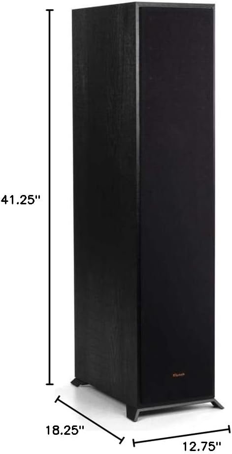 Klipsch Reference R-610F Floorstanding Speaker, Black, Pair Klipsch Reference R-610F Floorstanding Speaker, Black, Pair
