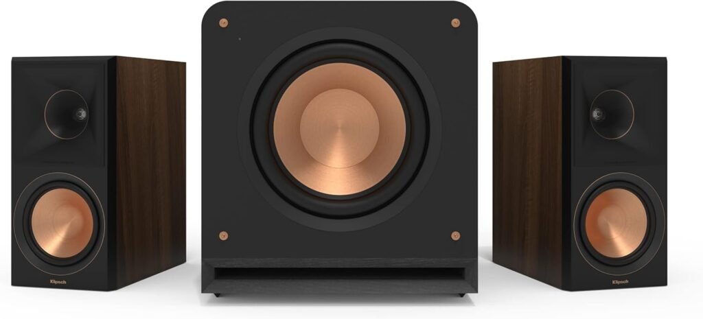 Klipsch 2.1 Walnut System - Model RP-600M II, RP-1200SW