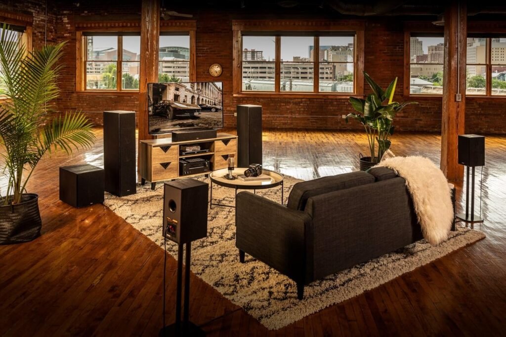 Klipsch Reference R-8SW Surround Subwoofer, Watts Peak Power (Brushed Black Vinyl, 8-Inch)