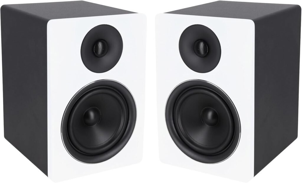 2) Rockville APM6W 6.5 2-Way 350W Active/Powered USB Studio Monitor Speakers