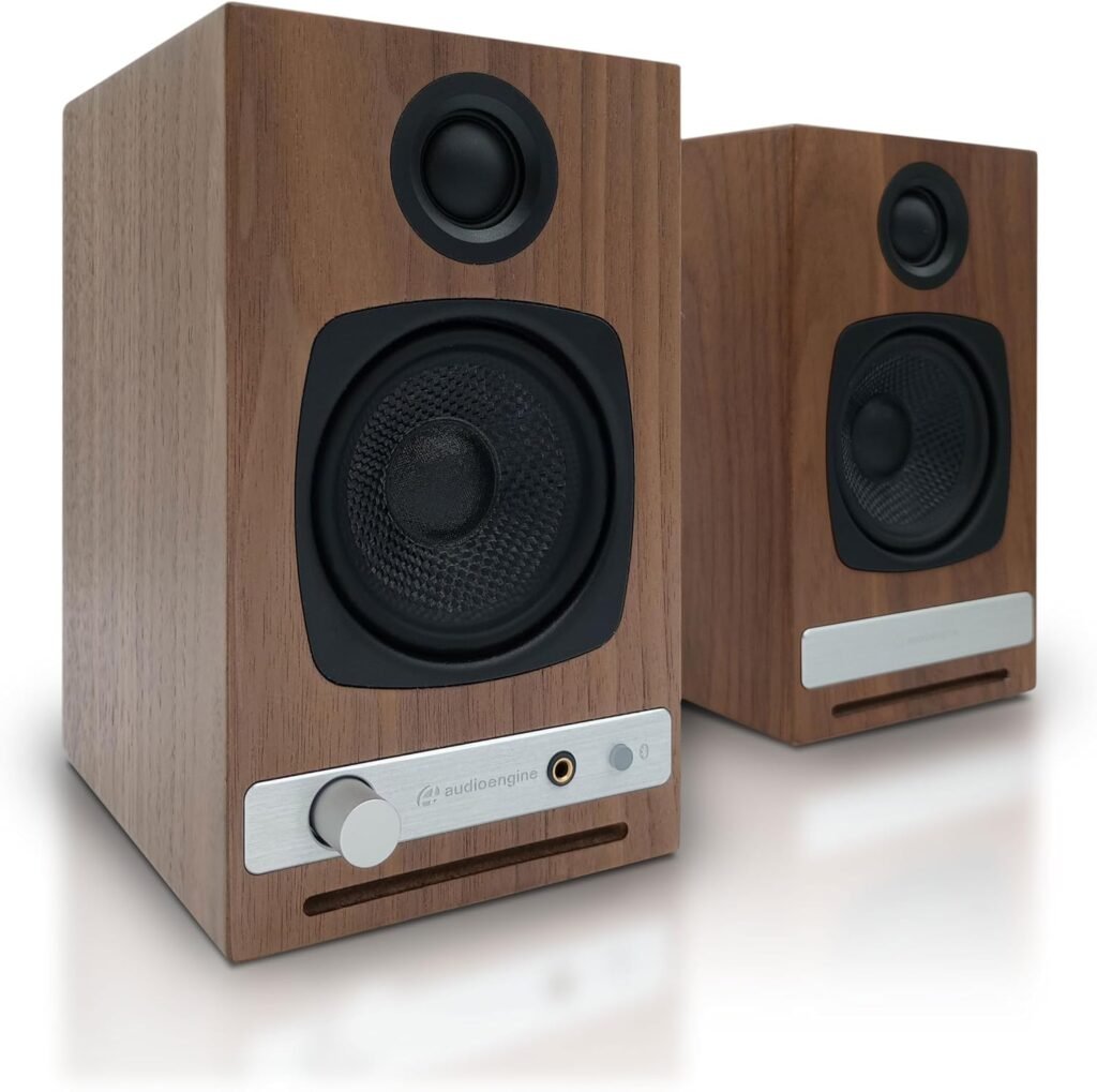 Audioengine A2+ Desktop Bit Limited Edition Wireless Bluetooth Desktop Speakers - 60W Computer Speakers for Music and Gaming Accessories
