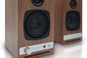 Audioengine A2+ Desktop 24 Bit Limited Edition Wireless Bluetooth Desktop Speakers – 60W Computer Speakers for Music and Gaming Accessories