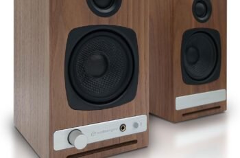 Audioengine A2+ Desktop 24 Bit Limited Edition Wireless Bluetooth Desktop Speakers – 60W Computer Speakers for Music and Gaming Accessories
