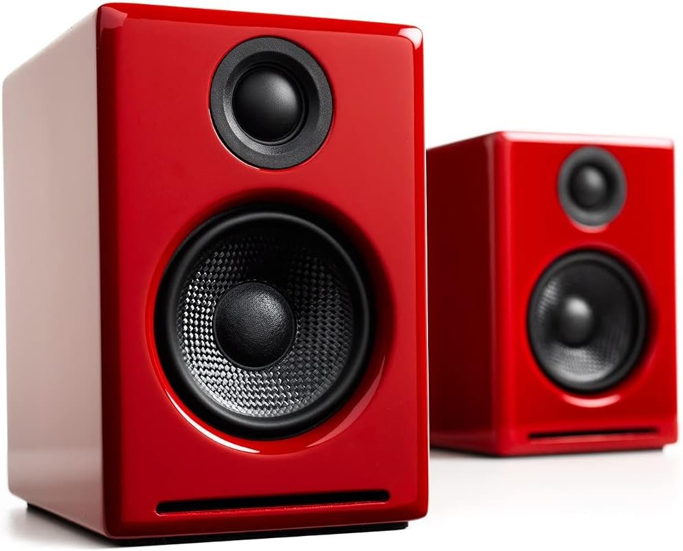Audioengine A2+ Desktop Bit Limited Edition Wireless Bluetooth Desktop Speakers - 60W Computer Speakers for Music and Gaming Accessories
