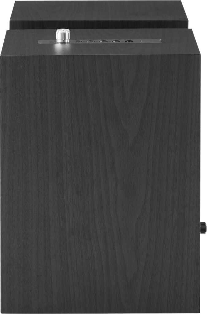 Crosley S200A-BK Active Powered Bluetooth Stereo Speakers with Optical, USB, and Aux Connections, Black