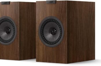 KEF Q1 Meta Bookshelf Speaker (Walnut, Pair)