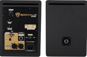 Rockville 5.25″ 2-Way 250W Active/Powered USB Studio Monitor Speakers Pair (APM5C)