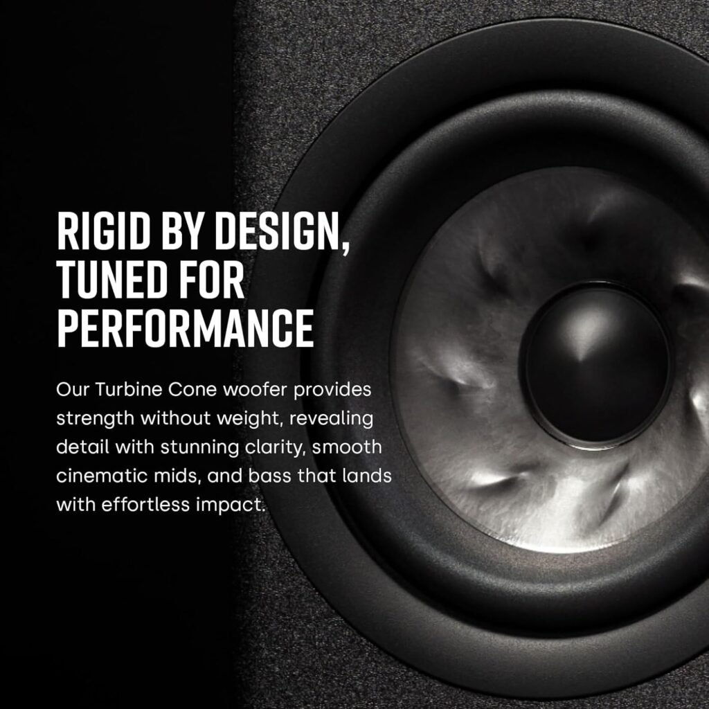 Polk Reserve R100 Bookshelf Speaker for Home Theater Audio  Home Stereo Speakers, Pinnacle Ring Tweeter  5.25 Turbine Woofer, Hi-Res, Dolby Atmos  IMAX Enhanced, Wall Mountable, White