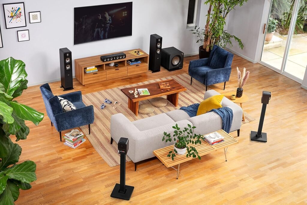 Polk Signature Elite ES15 Bookshelf Speaker Hi-Res Audio Certified Dolby Atmos  DTS:X Compatible 1-inch Tweeter  5.25-inch Woofer Power Port for Effortless Bass Pair Stunning Black (Renewed)